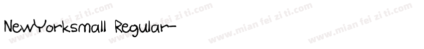 NewYorksmall Regular字体转换